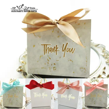 Спасибо Вечеринка Подарочная коробка Свадебная коробка конфет Baby Shower Бумажный подарочный пакет День рождения Рождественский сувенир Подарочные коробки Упаковка